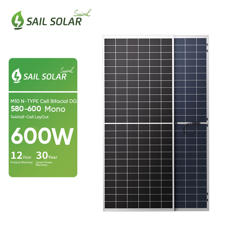 Modulo solare fotovoltaico Topcon HJT 560W 565W 570W 575W 580W tipo N